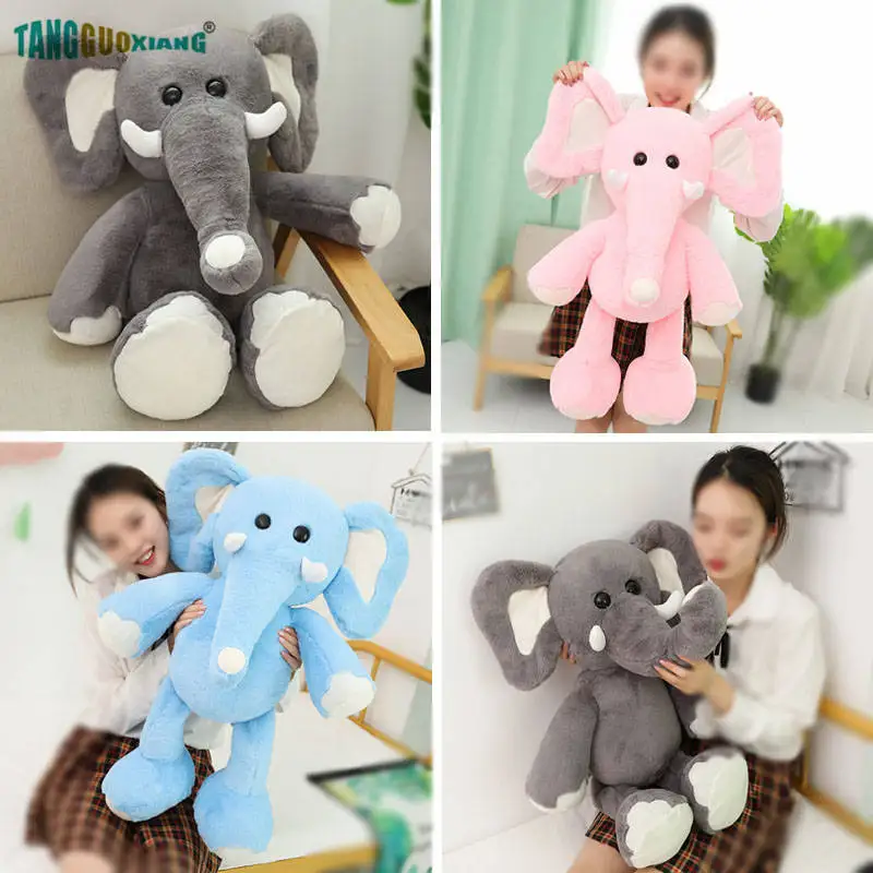 75 см милые большие уши слон плюшевые игрушки мягкие набивные куклы Животные