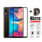 2в1 закаленное стекло для Samsung Galaxy A2 core A20 A20e A20s A21 A21s Защита экрана для Samsung A40 A41 global Safety Glass