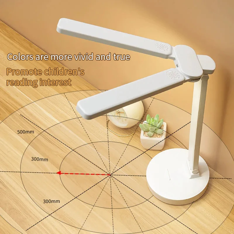 LED Table Lamp Foldable Desk Phone Holder Touch Dimmable Child Protect Study Reading Light USB Rechargeable Bedroom lamp | Лампы и
