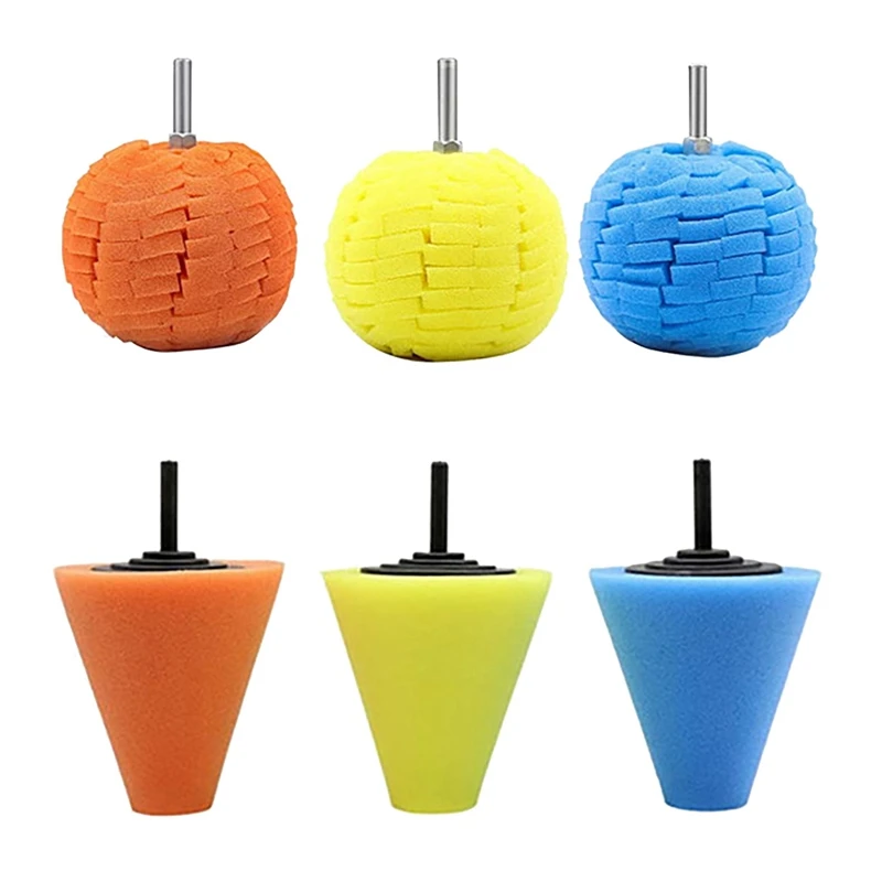 

Polishing Pads for Wheel Hub Cleaning 3 Inch Polishing Wheel for Drill Sponge Buffing Pads for Car Care