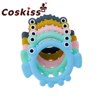 coskiss cartoon fish silicone baby teether toddler molar teeth pain relief teether kids baby teething toys baby supplies