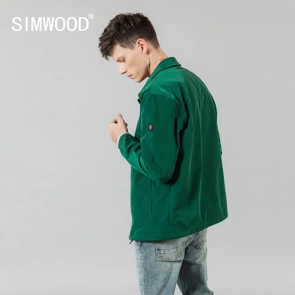 SIMWOOD Осенние новые куртки мужские модные минималистичные ветровки высокого качества верхняя одежда SI980627