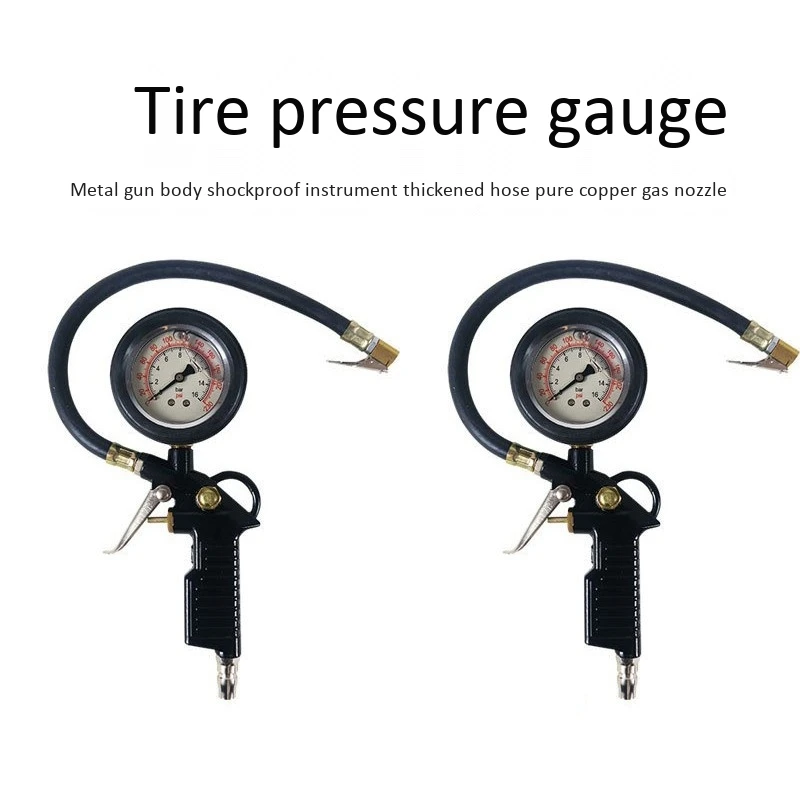 

Car Air Pressure Gauge High-Precision Belt Inflatable Tire Pressure Monitor Digital Display Fuel Gauge Air Gauge