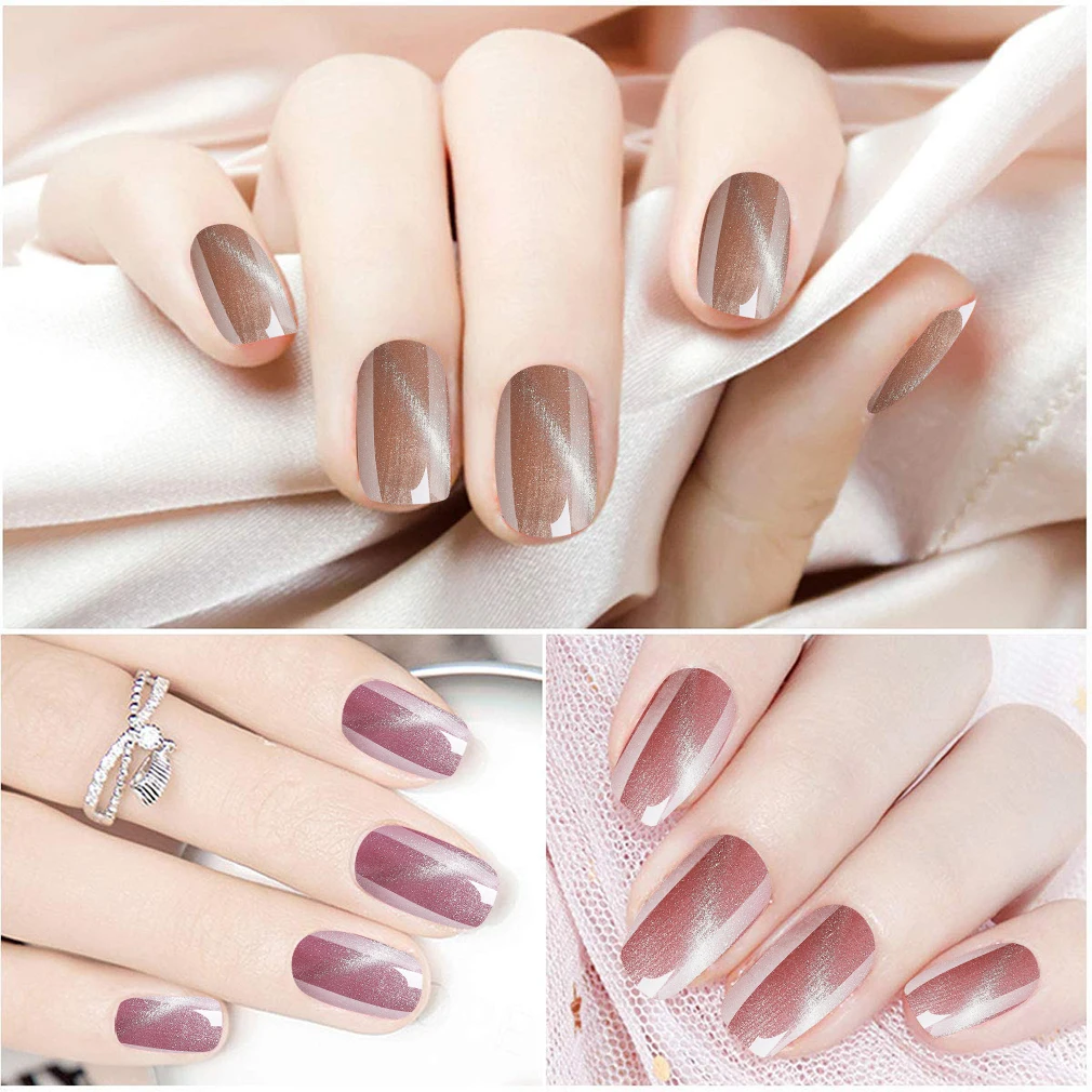 CLAVUZ 3D телесный розовый кошачий глаз Гель-лак Магнитный Гелевый лак для ногтей