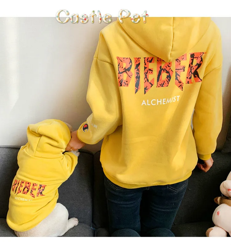 Теплая толстовка с капюшоном для щенка Зимняя Толстая Толстовка собаки