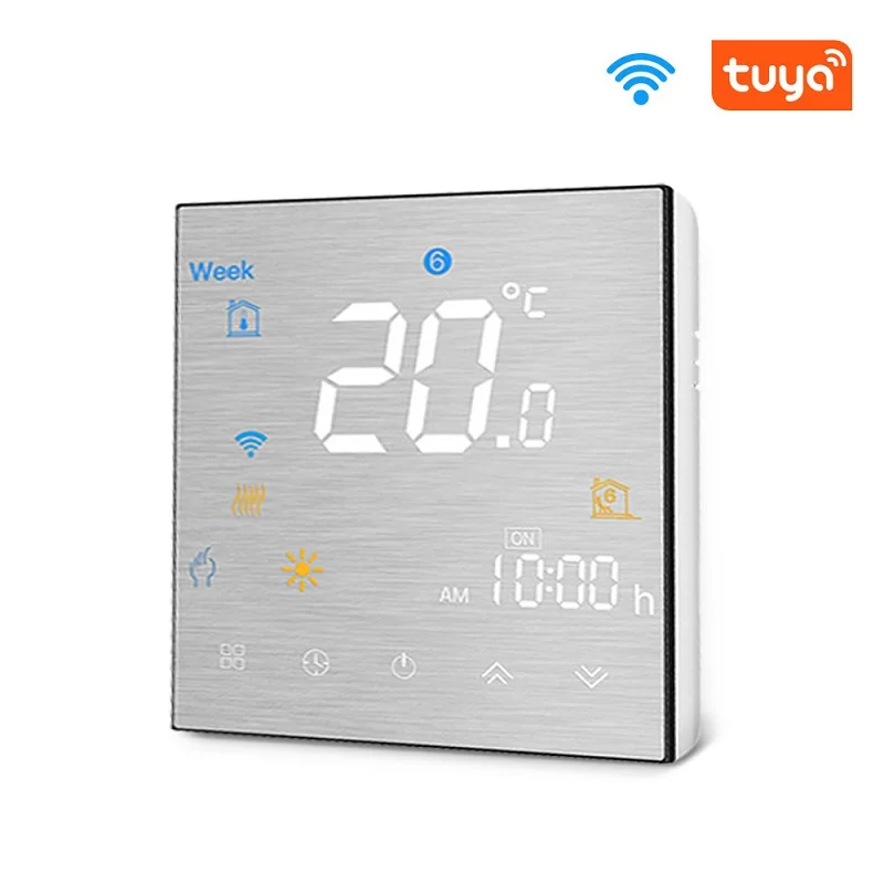 

LCD Liquid Crystal Thermostat Floor Heating Wall Mounted Stove Thermostat Mobile Phone Wifi Smart Remote Voice Control