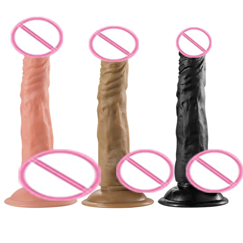 Audlt Products Lifelike Skin Flesh Black Brown Color Huge Penis Masturbate Women Sex Toy Dick | Dildos