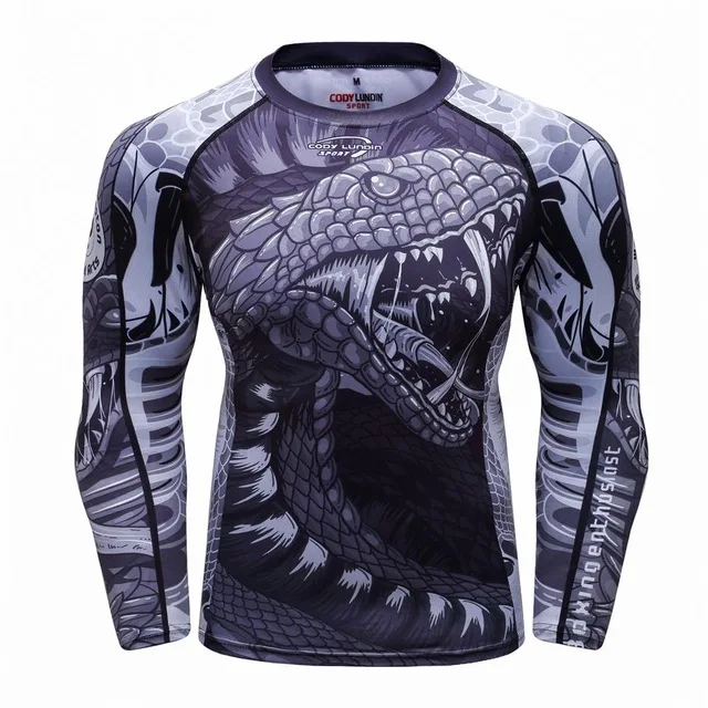 7 Футболка MMA herren rashguard jiu jitsu bjj футболка Langarm фитнес Муай Тай Бокс спортивный пуловер Рашгард MMA boxen Jersey - Цвет: 7