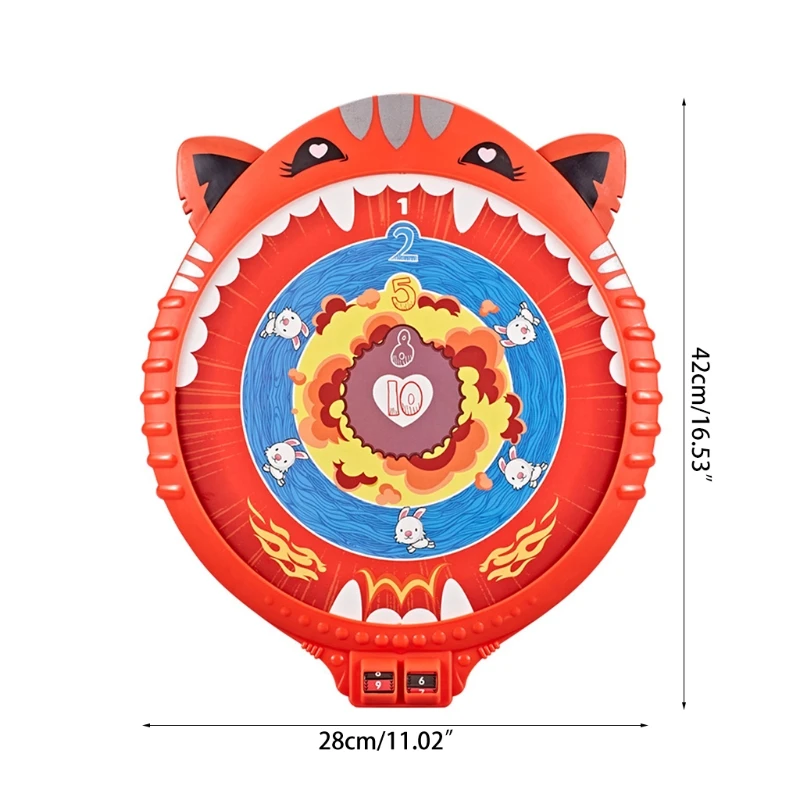 

Cartoon Magnetic Dartboard Set Safety Dart Board with 3pcs Darts Family Game