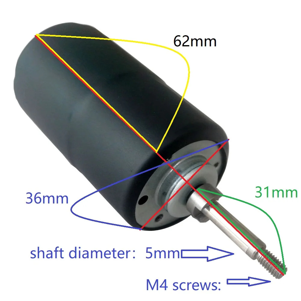 3660 Швейцарский DC бесщеточный мотор электрического мотора транспортного