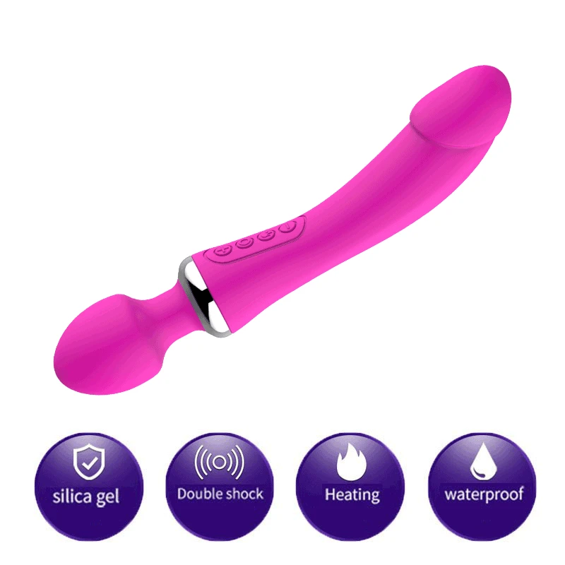 Нагревательный вибратор волшебная AV палочка массажер мягкий водонепроницаемый