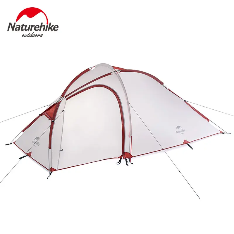 Naturehike outdoor Tent Ultralight Double Layers Aluminum Rod Camping Tent NH family tents Two rooms