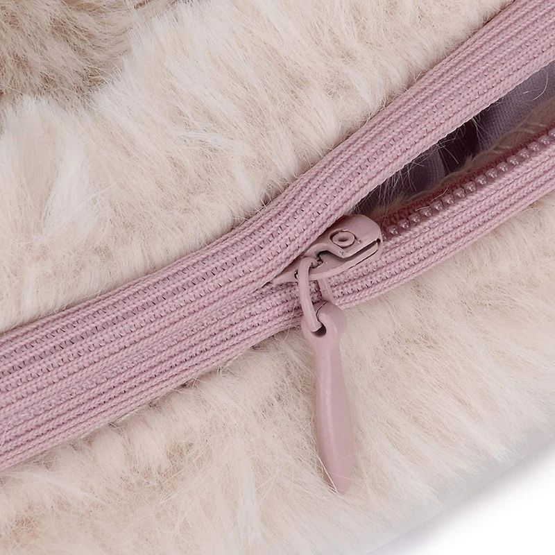 

1800ml Cute 2 Balls Plush Cover Hot Water Bottle Anti-scald Hot-water Bag