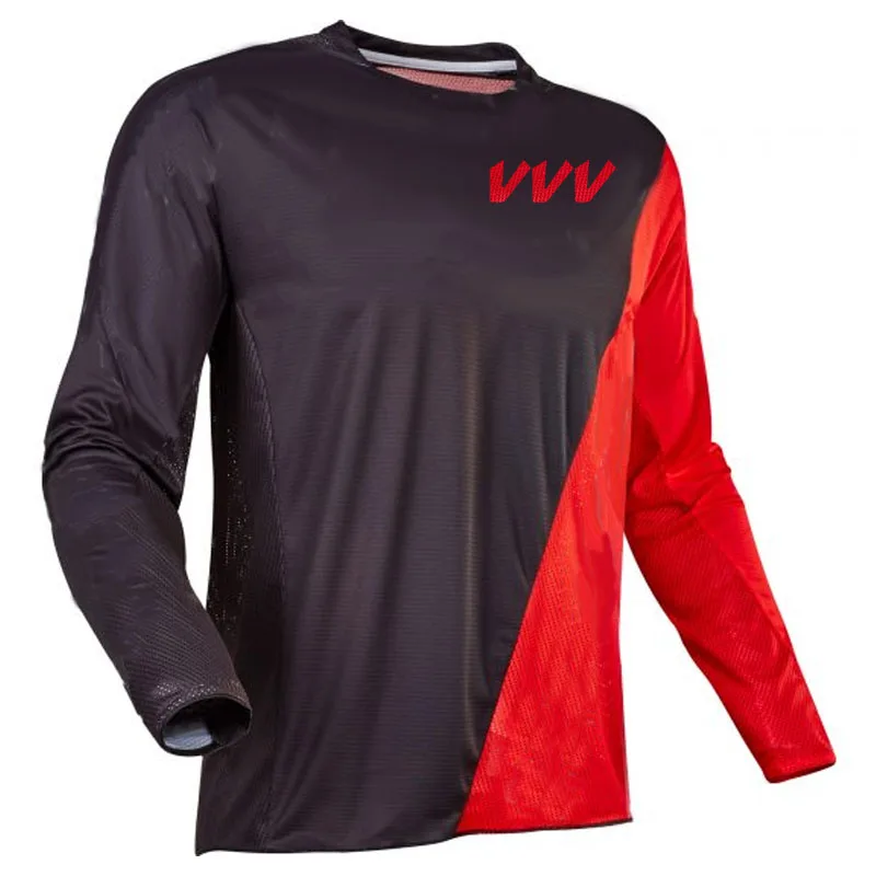 

outdoor MTB lightweight Long Cycling Jersey Sports Men T-Shirt Motorcycle Bicycle For wear Mountain Road Ride Downhill Bike Tops