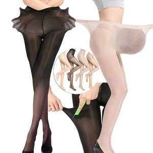 Женские нейлоновые колготки 5D, износостойкие, летние сексуальные дышащие эластичные колготки, тонкие чулки с высокой талией, солнцезащитные
