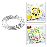 2021 new round frame oval nesting metal cutting dies for diy craft making paper greeting card album scrapbooking no clear stamps