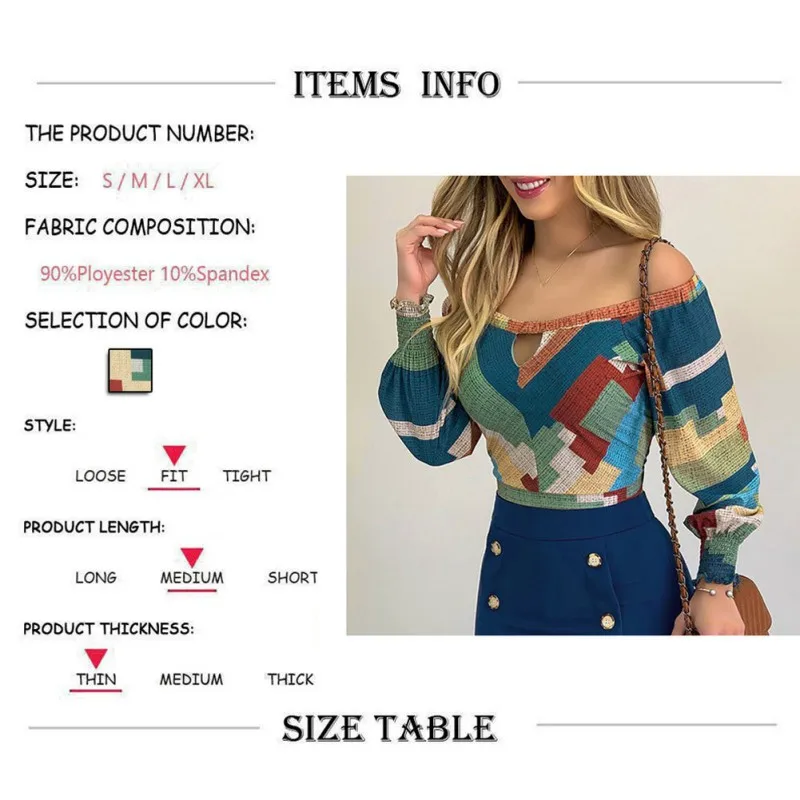 

Fashional Women Summer Casual Tee Tops Sexy Hollow Square Tank High Quality Soft T-shirts Long Sleeve Slash-neck Tops