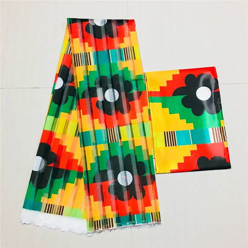 Цифровой шелковой органзы из парафинированной ткани Африканский Воск для печати