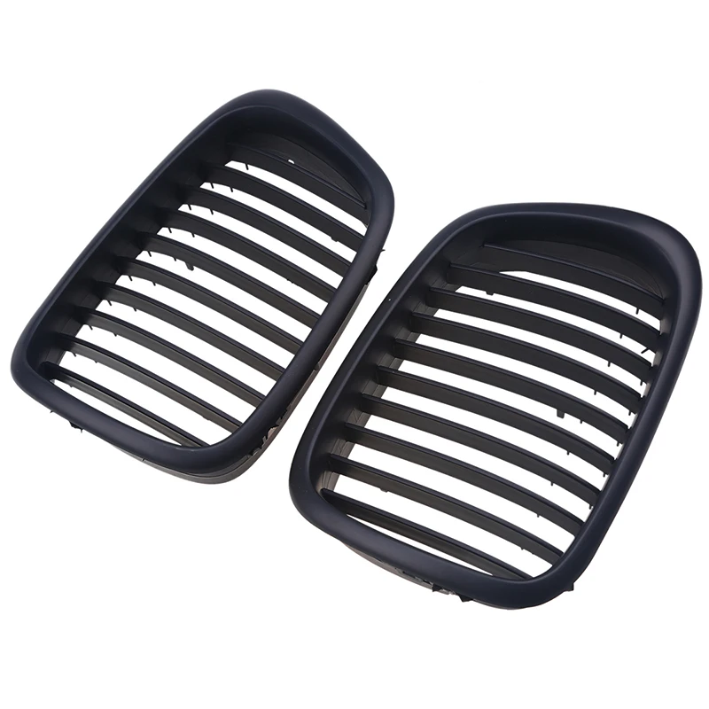 Posbay Автомобильная Передняя почечная матовая Черная решетка грили для BMW 5-Series E39