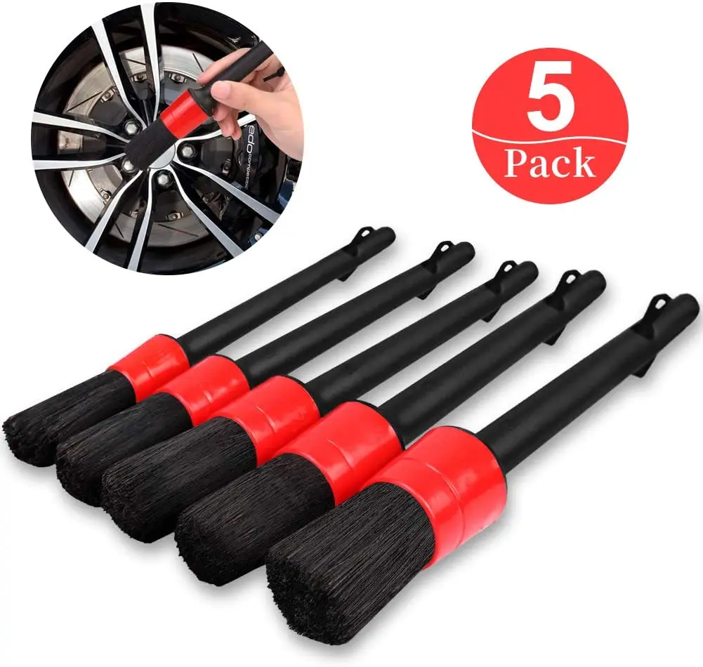 

5pcs Car Detailing Brush Auto Cleaning Car Cleaning Detailing Set Dashboard Air Outlet Clean Brush Tools Car Wash Accessories