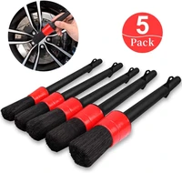 5pcs car detailing brush auto cleaning car cleaning detailing set dashboard air outlet clean brush tools car wash accessories