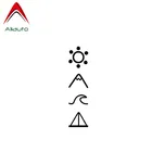 Наклейка виниловая непромокаемая для мотоцикла, 13 х3 см, Aliauto креативные автомобильные Стикеры, приключения, путешествия, горы, для Nissan, Renault, Logan, Leon