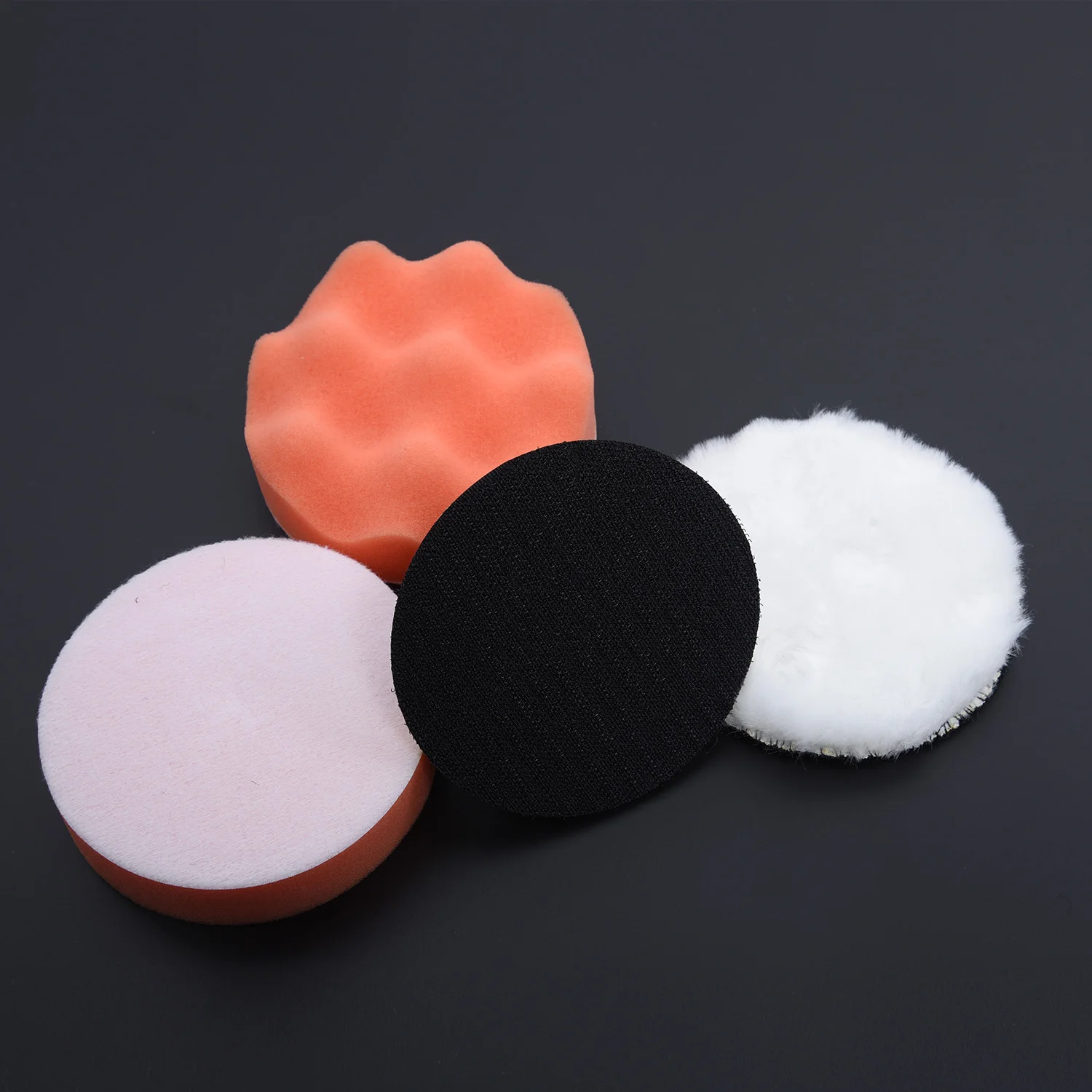 

5pcs Car Buffing Pads Polishing Buffer For Drill Sponge Kit Waxing Foam Sealing