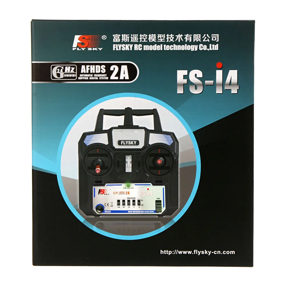 GOOLRC FS-i4 AFHDS 2A 2.4GHz 4CH Radio System Transmitter with FS-A6 Receiver for RC Airplane Quadcopter Helicopter Parts Glider | Игрушки и