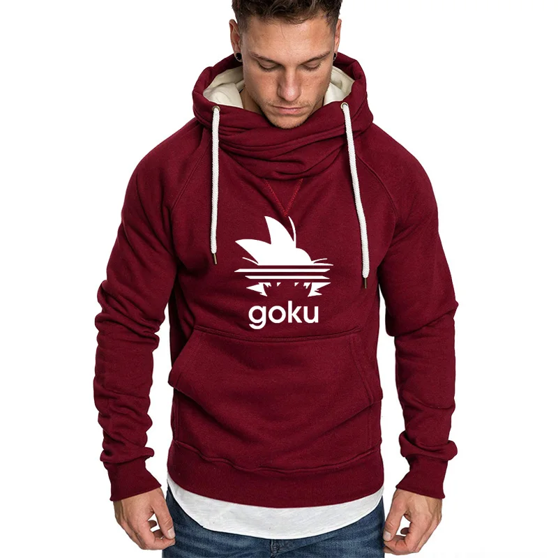 

2021 Anime Z Goku Hoodie Men Slim Fit Sweatshirt Harajuku Fashion Casual Men Hoodies Warm Fleece cotton Streetwear Hooded