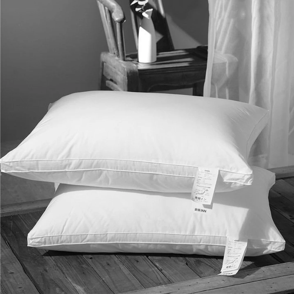 Эластичная подушка из микрофибры и гусиных перьев наполнитель для кровати