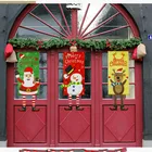 Рождественские украшения для дома, декор для дверей, рождественские украшения, подвески висячая ткань на окно, рождественские подарки, новый год 2020, Декор