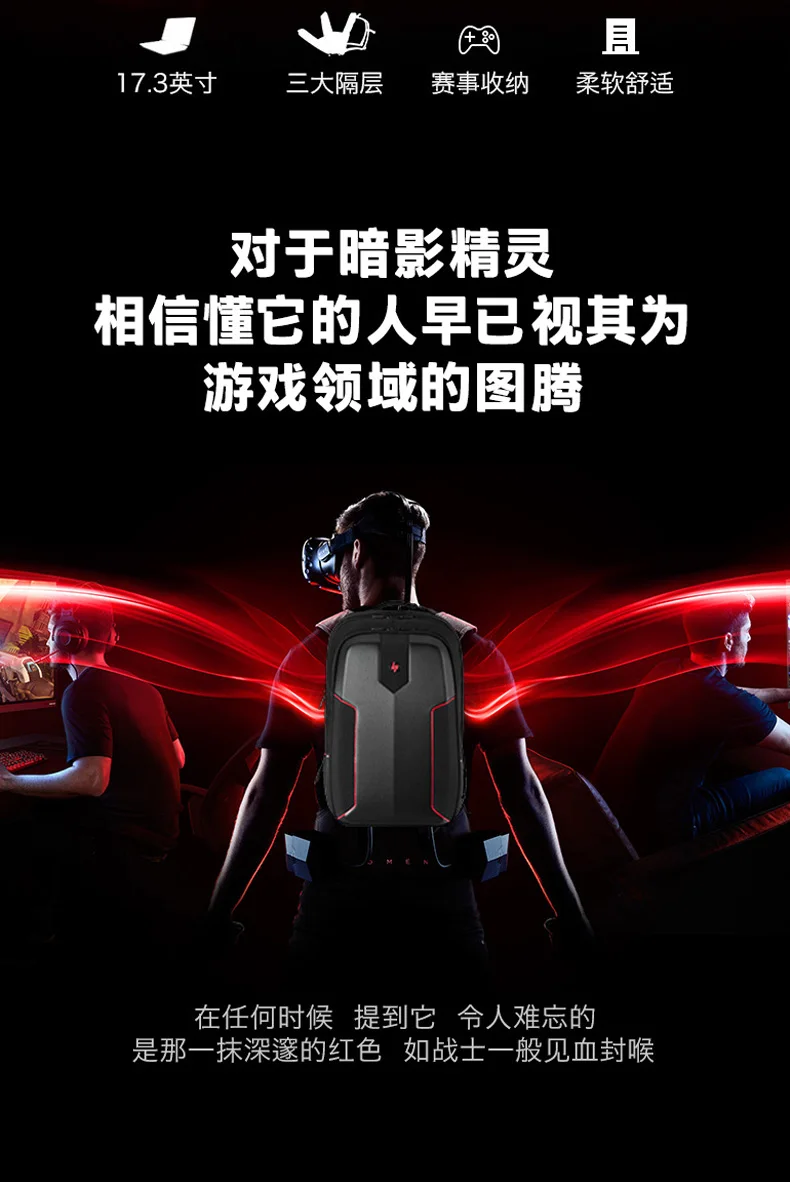 Новейший лучший 1:1 рюкзак для ноутбука подходит для hp ОСА 17,3 дюймов смарт-чехол для hp 15,6 дюймов защитная сумка
