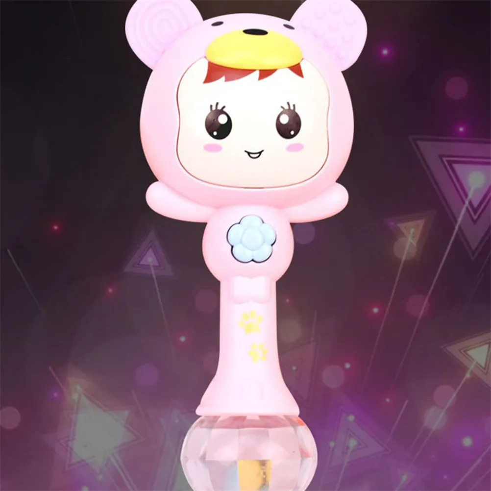 3 цвета детская погремушка музыкальный песок молоток игрушка мигающий пазл для