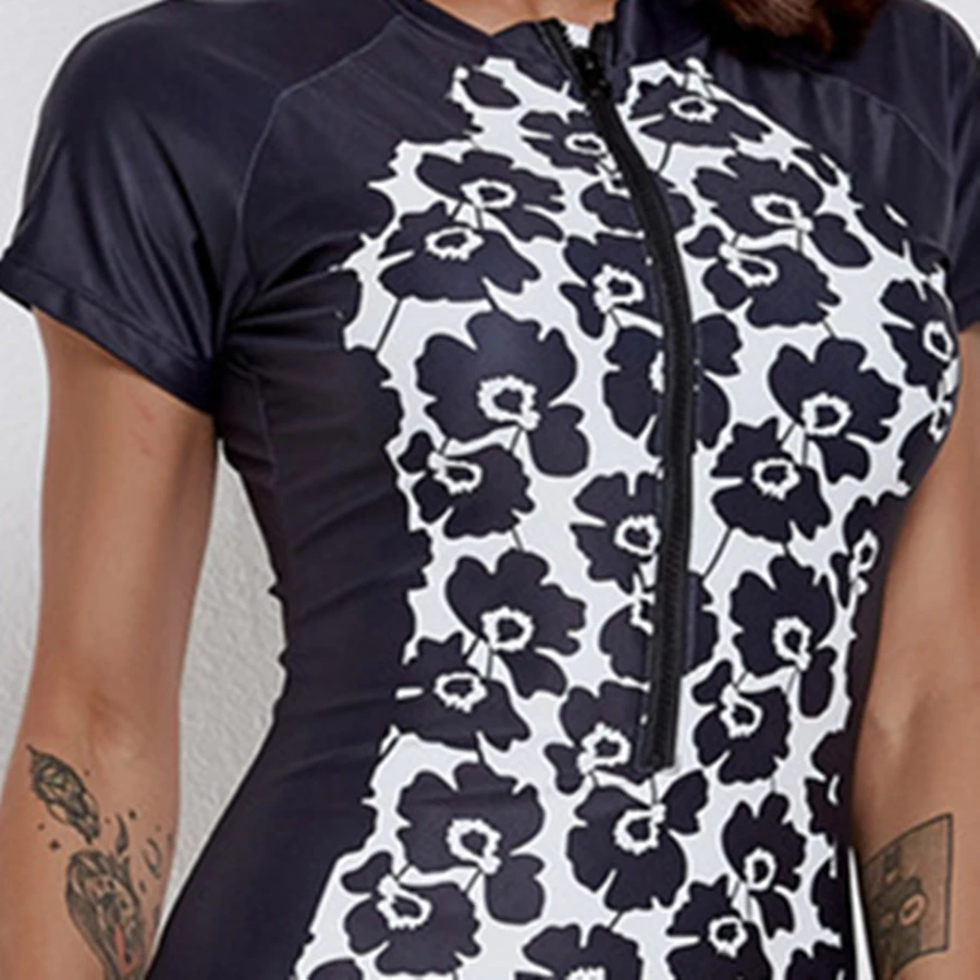 

One Piece Swimsuits Sexy Women Female Front Zipper Surfing Diving Swimwear Swimming Bathing Suit Summer Beach Body Suits