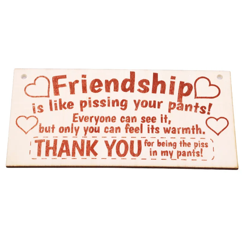 Дружба знак Best Friend доска подарок в стиле потертый шик Heart & Спасибо подвесной