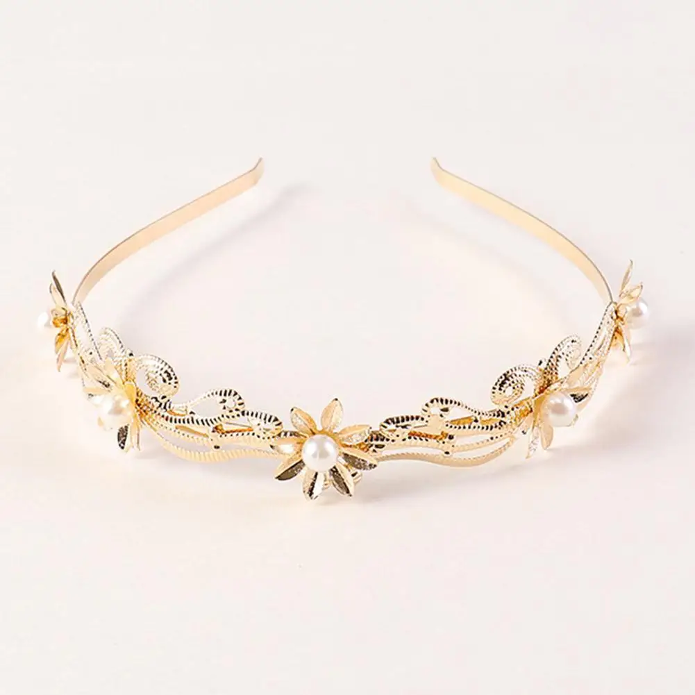 Повязка для волос в стиле ретро женщин модная свадебная металлическая повязка на