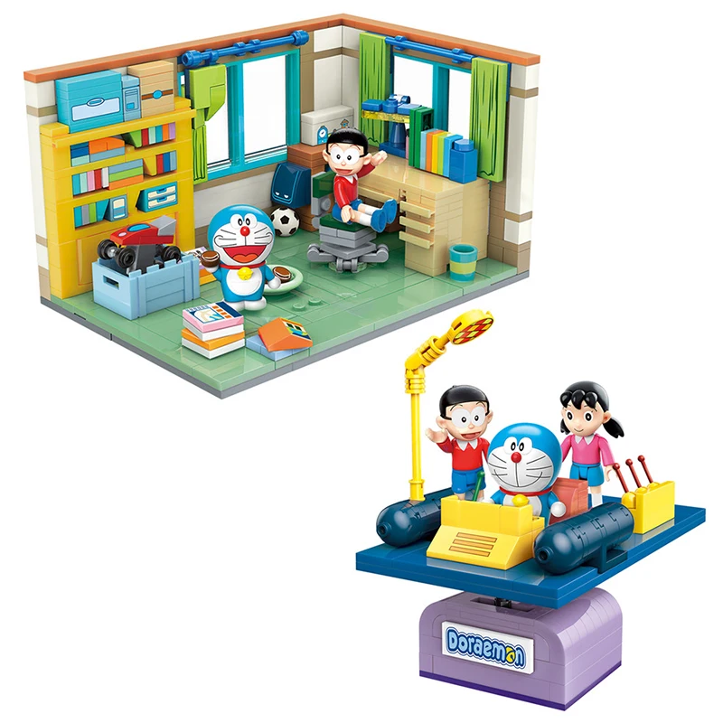 Новинка 2021 классический временной аппарат серии Doraemon набор строительных блоков