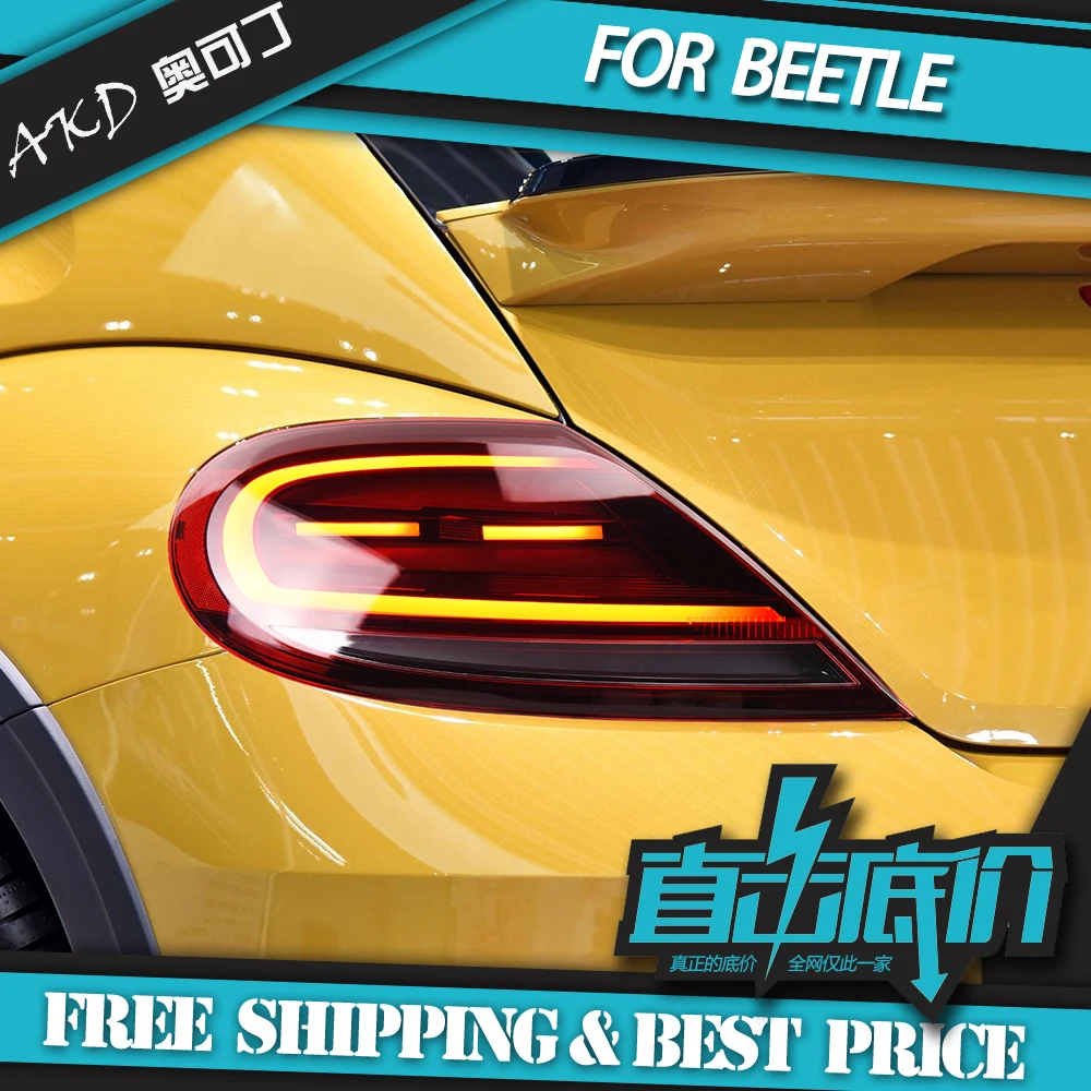 

Car Styling LED Tail Lamp for VW Beetle Tail Lights 2013-2019 LED Tail Light DRL Dynamic Turn Signal LED Reverse Rear Fog