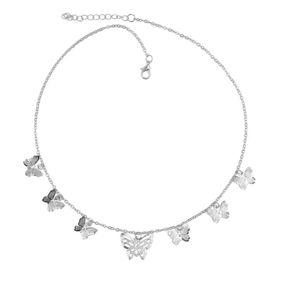 Ожерелье с подвеской бабочкой в эстетике K POP для женщин модная Готическая