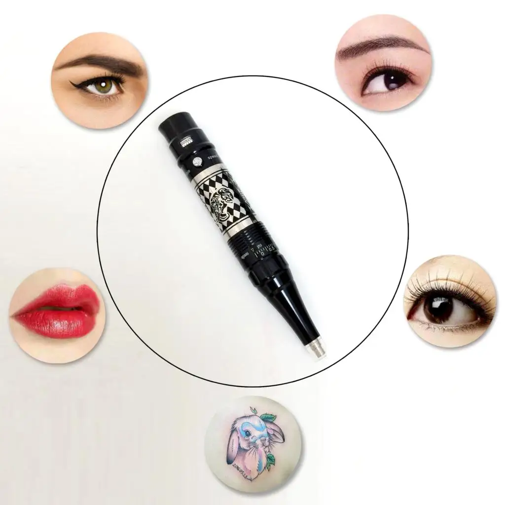 Микро-blading pen kit dermografo microblading Беспроводная Косметическая Перманентная татуировка машина с немецкий двигатель для бровей губ