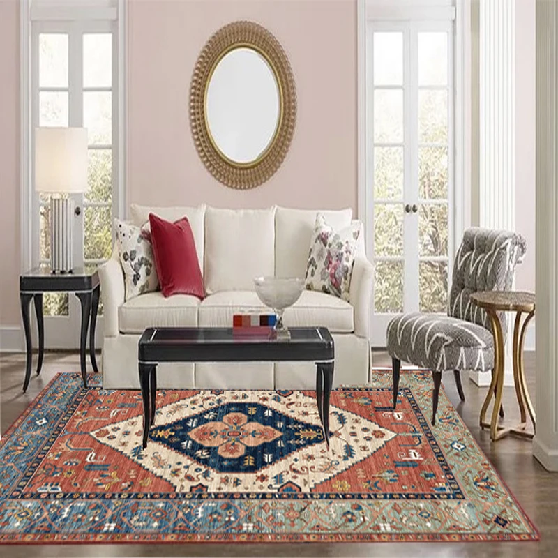 Красный ковер в богемном стиле для гостиной Классический Королевский дворцовый