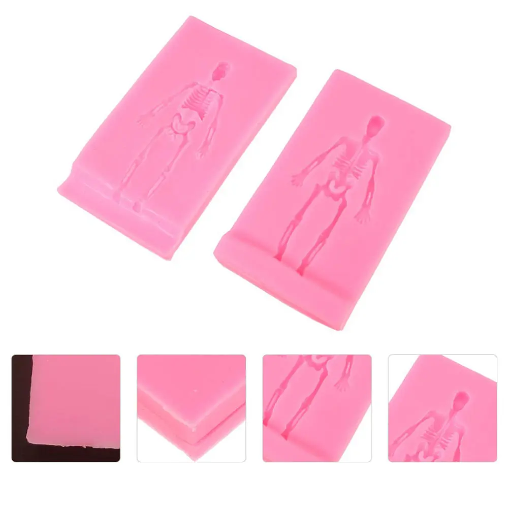 

2pcs 3D Baking Mould Skeleton Mold Cake Chocolate Mold Baking Tool
