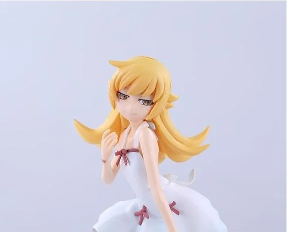 Японские фигурки аниме Oshino Shinobu 17 см соломенная шляпа и платье привлекательная