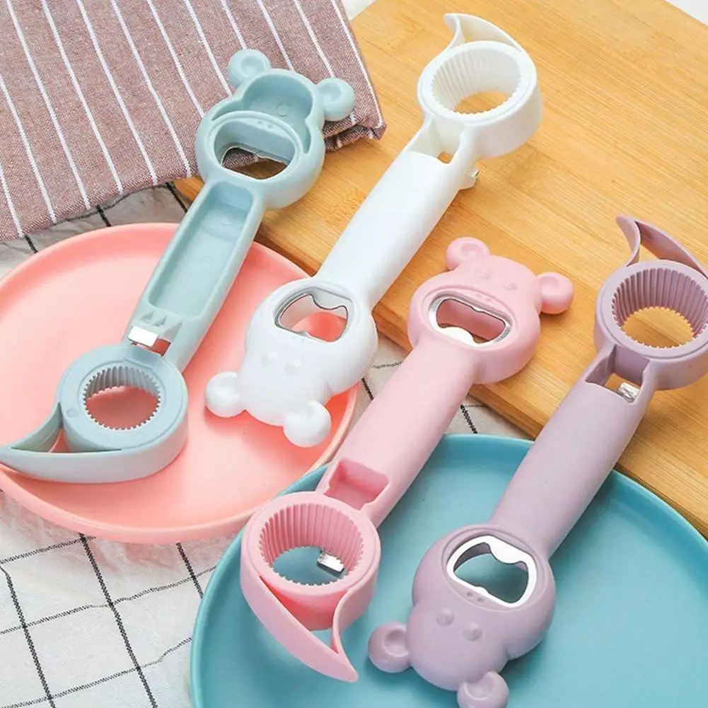 

Five In One Bottle Opener Household Canned Bottle Cap Screw Color Bottle Accessories Kitchen Cap Multi-function Opener Rand E0E9