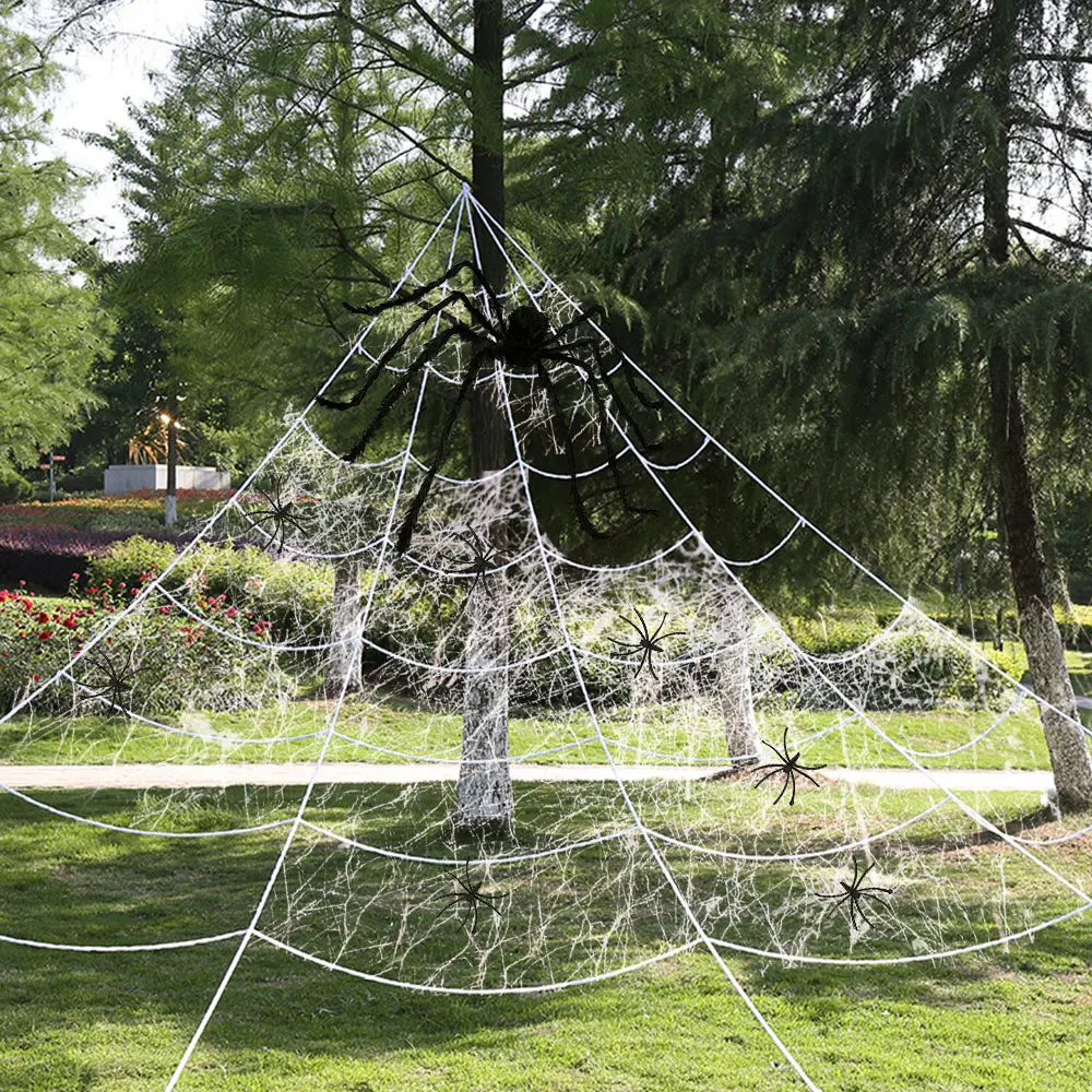 Паук веб триангуляция Хэллоуин наружное украшение реквизит Моделирование