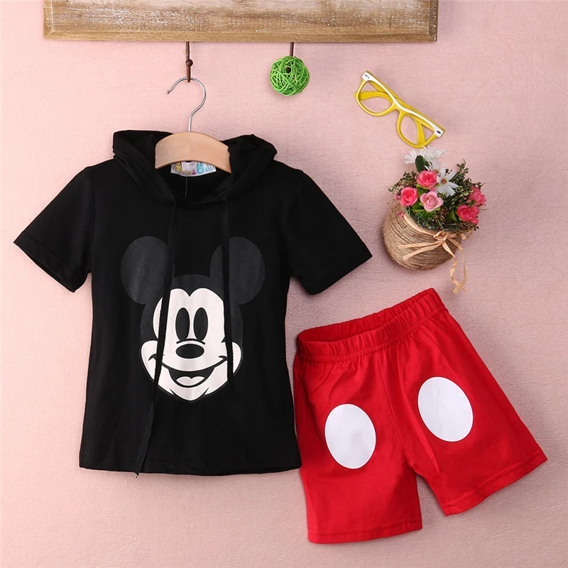 Комплект одежды с Микки Маусом для мальчиков и девочек детский хлопковый свитер