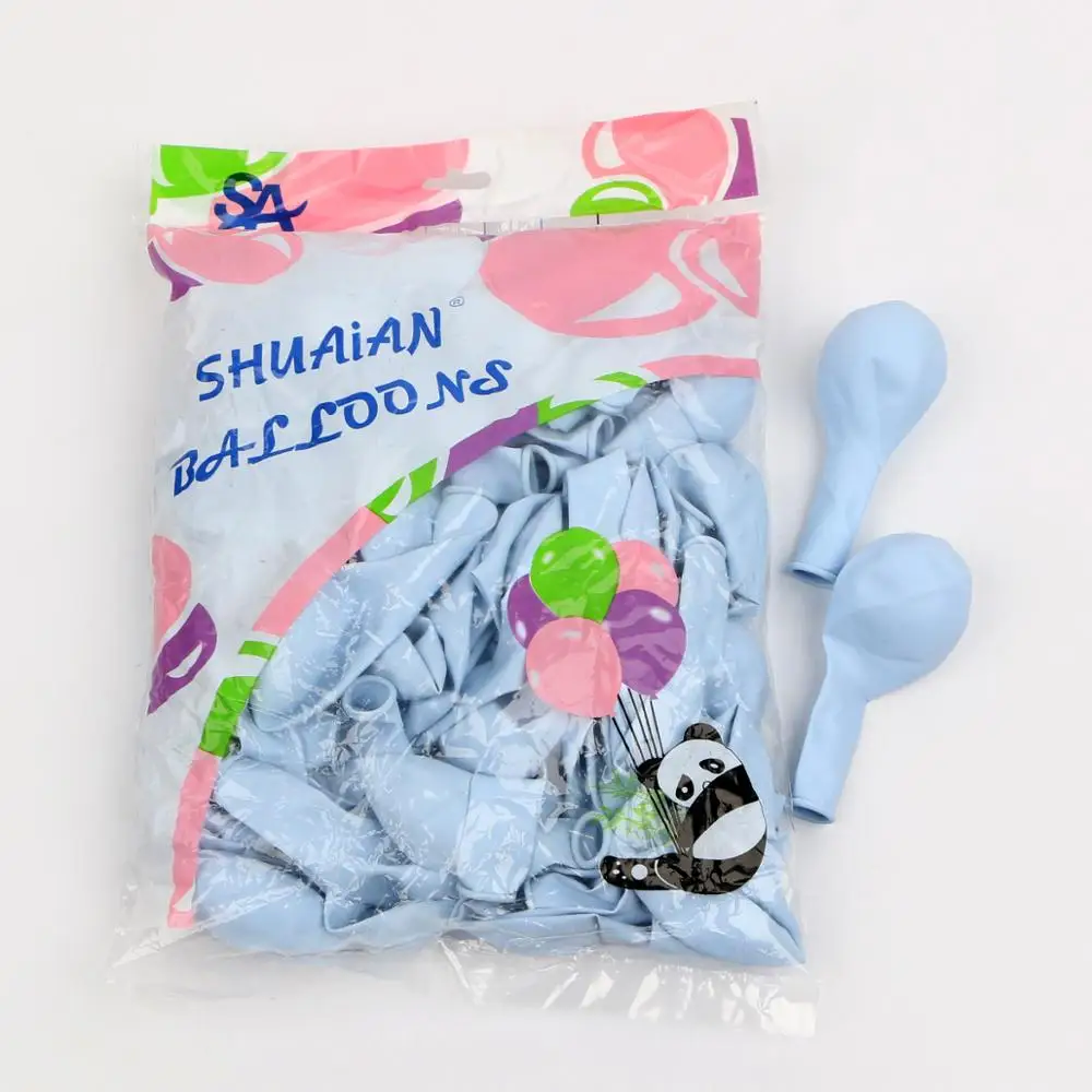 Macaron blue 50 шт 10 дюймов 2,3 г латексные шары Макарон цветные свадебные украшения балоны детский день рождения День Святого Валентина декоративный шар - Цвет: Macaron blue