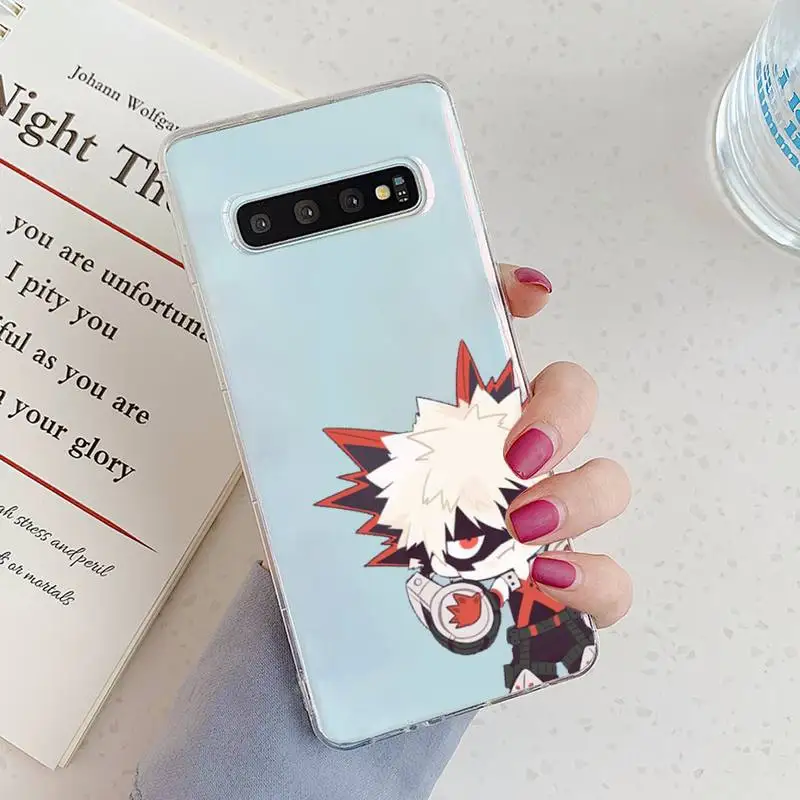 

Anime My Hero Academia Phone Case Transparent for Samsung A71 S9 10 20 HUAWEI p30 40 honor 10i 8x xiaomi note 8 Pro 10t 11