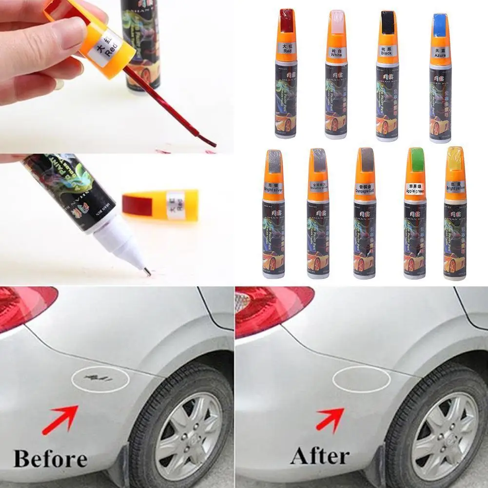 

12ml 115x10mm Car Paint Pen New Scratch Repair Remover Paint Mending Up Paint Applicator Fix Tools Care Pen Hot Clear N8D0