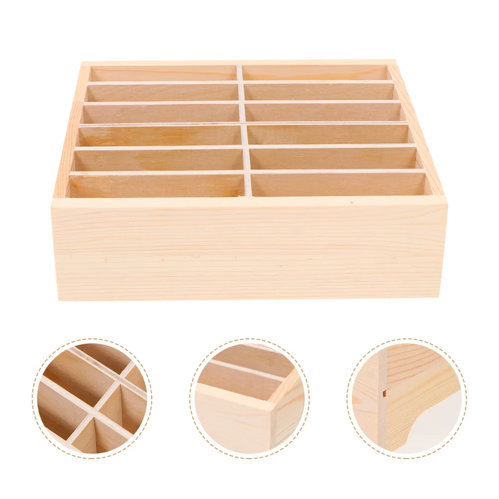 

12 Grids Classroom Office Phone Storage Box Mobile Phone Organizer Box